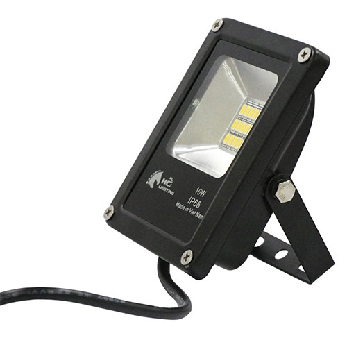 Đèn Pha LED 10W SMD PLUS chống nước tiêu chuẩn IP66 chuyên lắp đặt ngoài trời công suất chuẩn 100%  HC LIGHTING