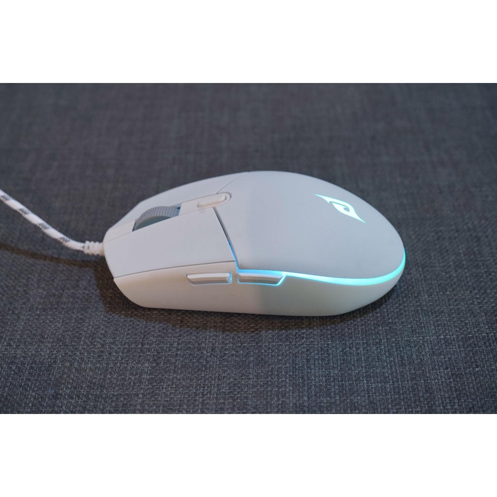 Chuột chơi game E-dra EM6102 White - Phiên bản 2022 - Độ bền 10 triệu lượt bấm - Chống nước - 3200 DPI - Led RGB