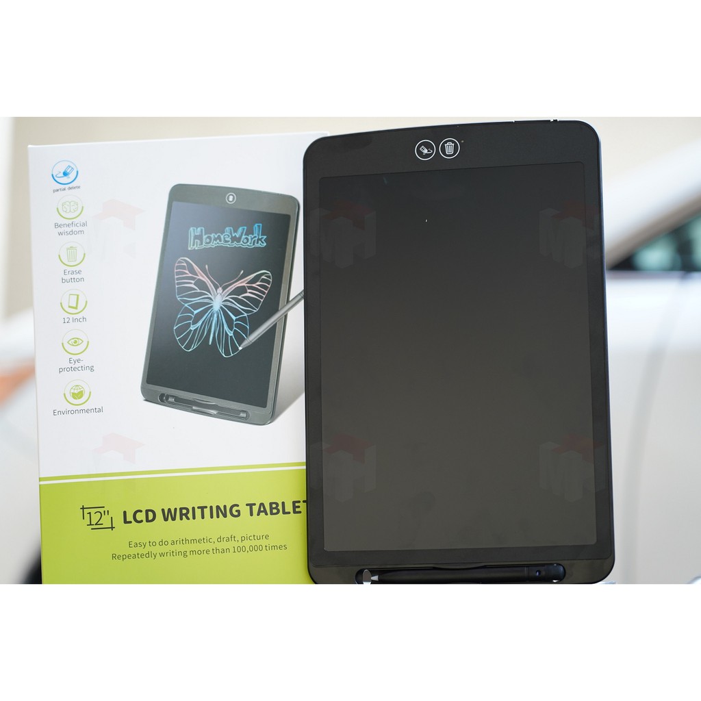 BẢNG VIẾT TỰ XÓA THÔNG MINH LCD 12 inch_ LCD WRITING TABLET 12 inch_ TỐT NHẤT SHOPEE