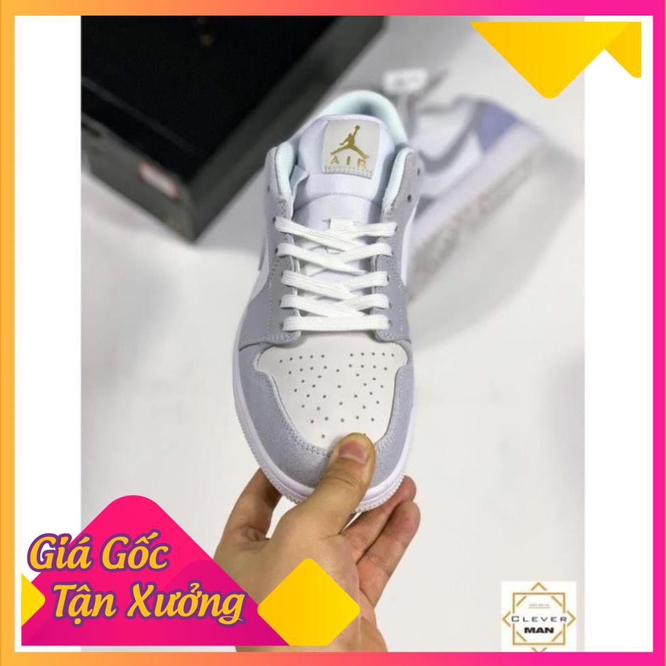 [FREESHIP-BẢO HÀNH 12 THÁNG] Giày thể thao AIR JORDAN 1 low Paris cổ thấp xám xanh cực đẹp CỰC ĐẸP