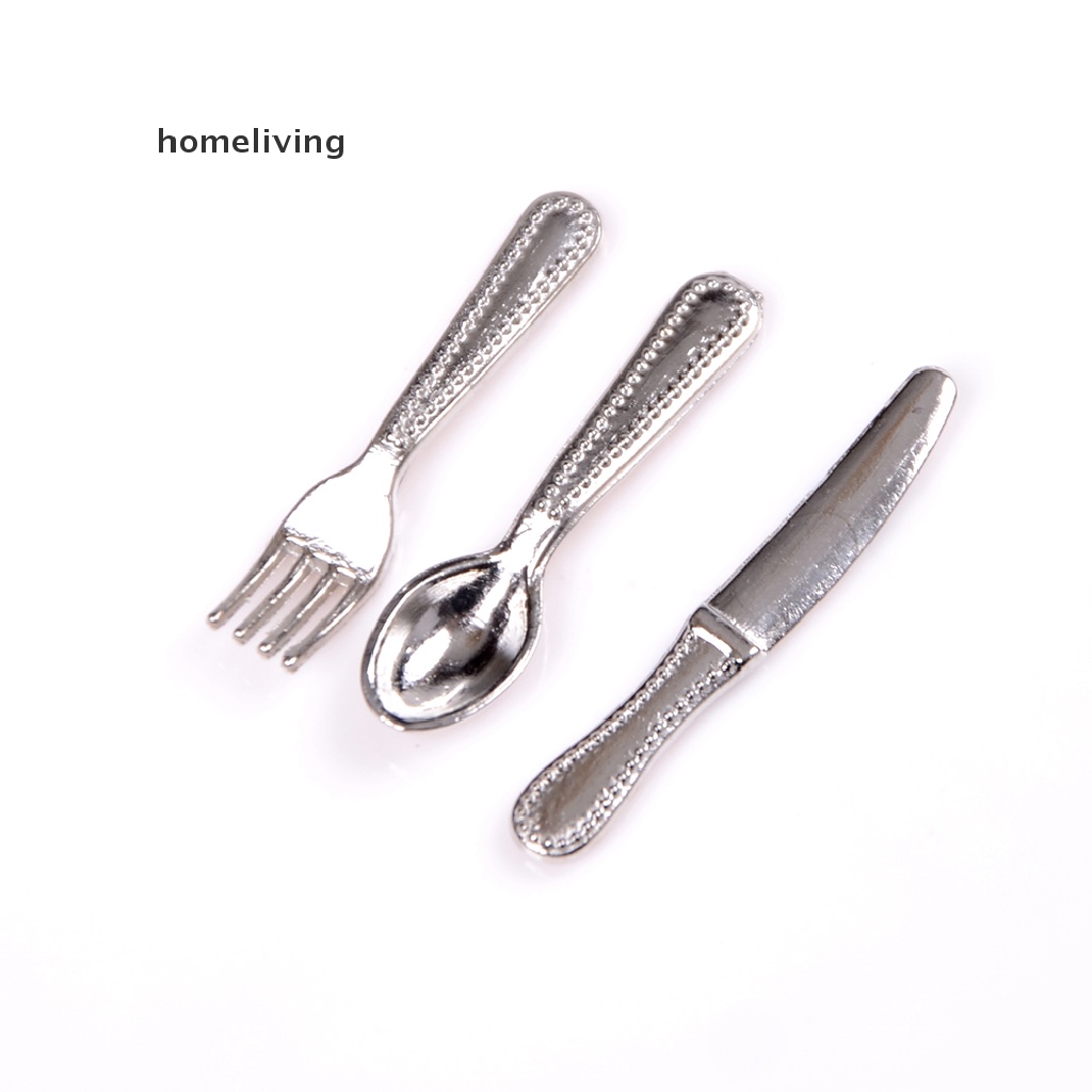 Set 12 Mô Hình Dao Và Nĩa mini Trang Trí Nhà Búp Bê