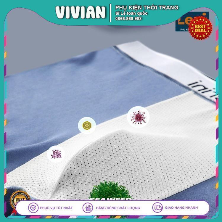 Quần Lót Nam Cailv Kerini Lon ⚓HÀNG NHẬP KHẨU⚓Quần Sịp Đùi boxer cotton thiết kế liền mạch CO DÃN  4 CHỀU, hộp quà tặng