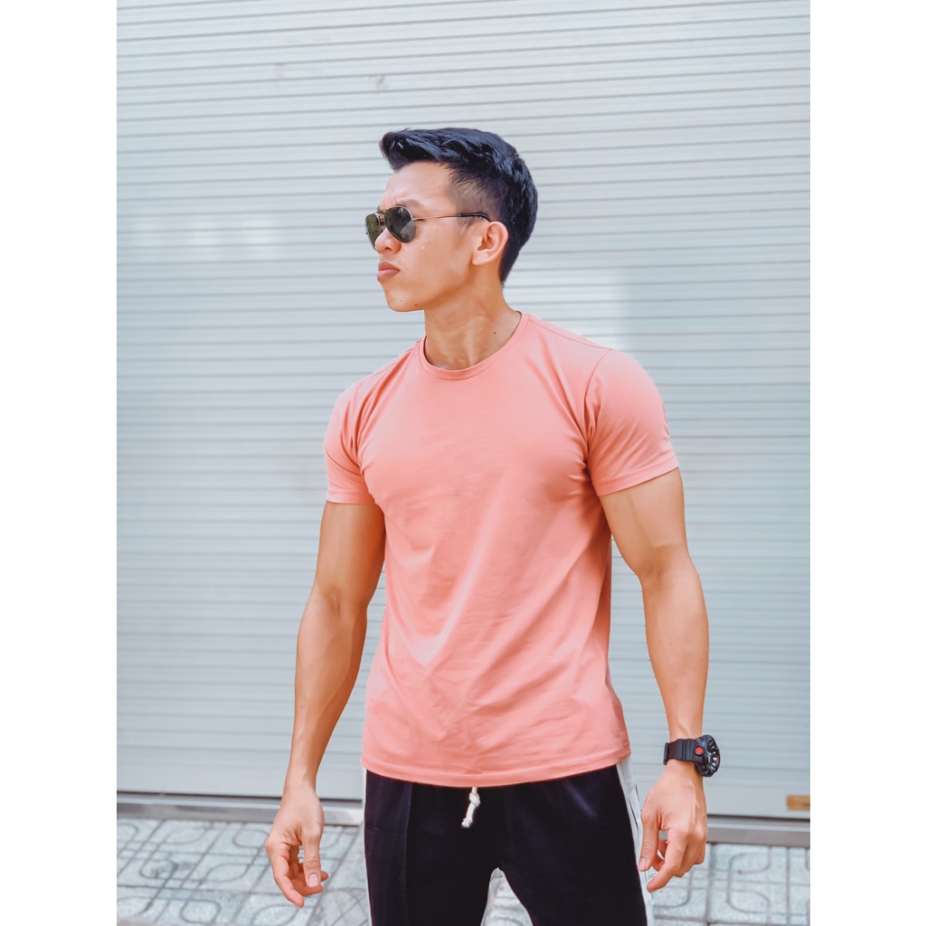Áo thun body LÀNG HOA WORKOUT - Áo thun nam tập luyện