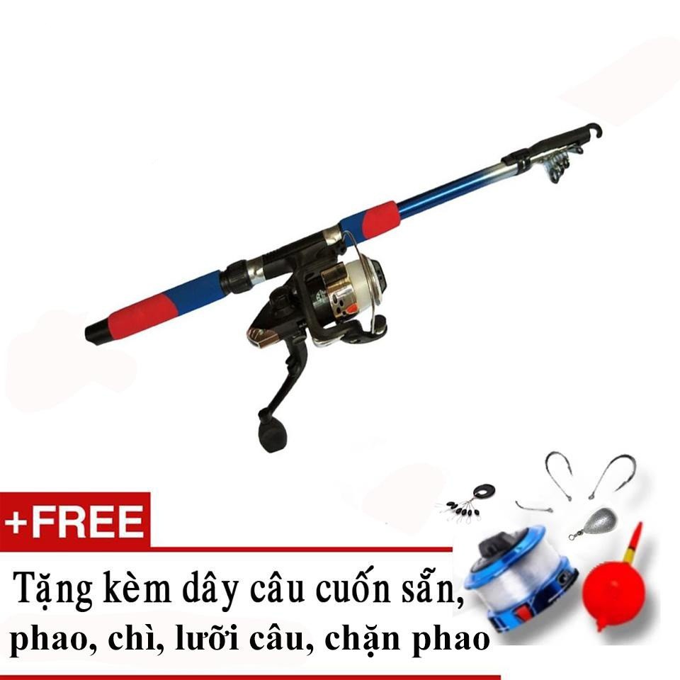 Cần Câu Cacbon 2m7 Cao Cấp Tặng Bộ Phụ Kiện Và Máy Câu CB27