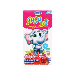 SỮA CHUA UỐNG LEN MEN TỰ NHIÊN SUSU VỊ DÂU 110ML