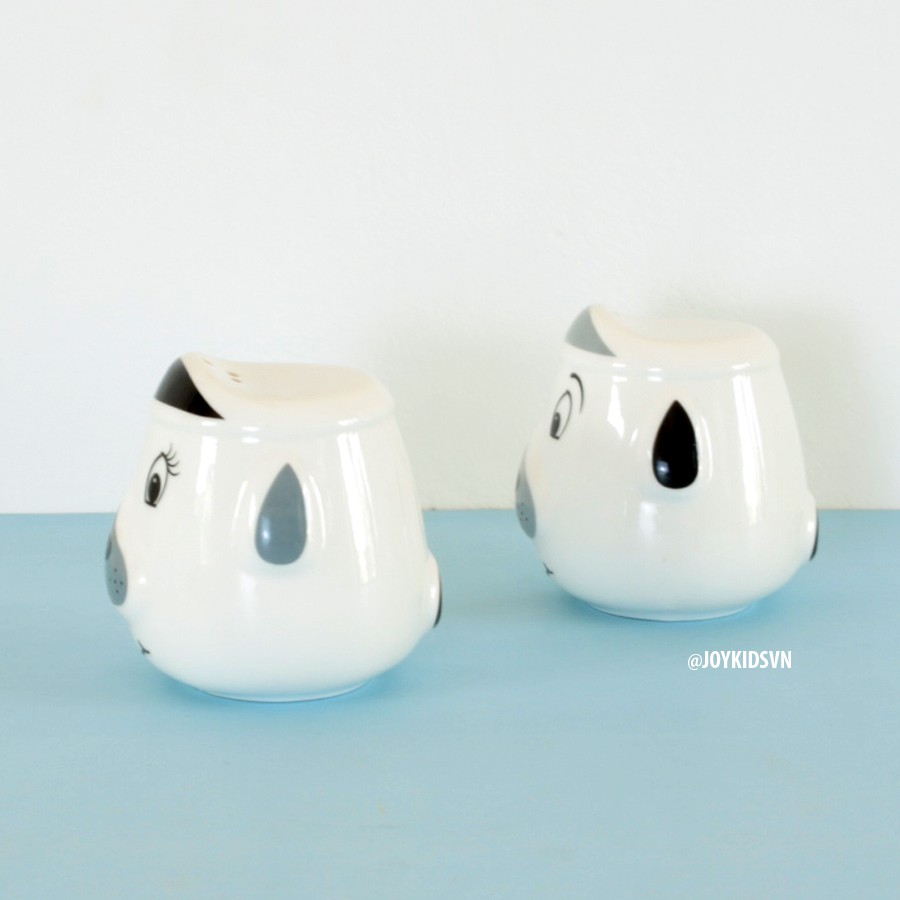 Lọ đựng tiêu muối gốm | Bộ 2 Hũ rắc tiêu muối - Ceramic Salt Cellar
