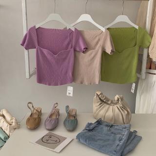 Áo len mỏng tay lửng cổ tim AL-2041