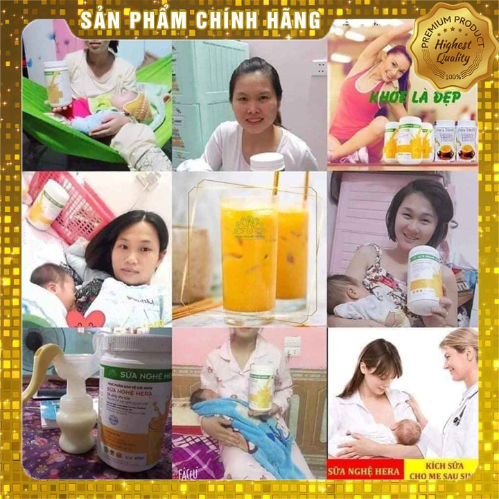 [ĐẸP DÁNG-ĐẸP DA] ComBo 2 HỘP SỮA NGHỆ HERA COLLAGEN CAO CẤP CHÍNH HÃNG  500g-Lợi Sữa,chăm sóc da,nhanh lành vết thương