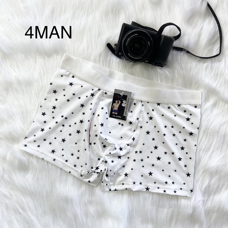 Quần Lót Nam, Quần Sịp Nam.Chất Lụa Băng Mềm Mịn Cao Cấp - 4MAN