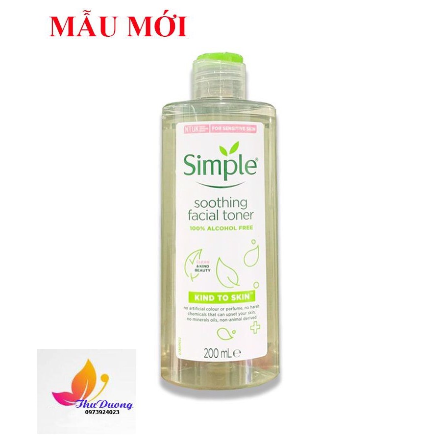 NƯỚC HOA HỒNG SIMPLE KIND TO SKIN SOOTHING FACIAL TONER