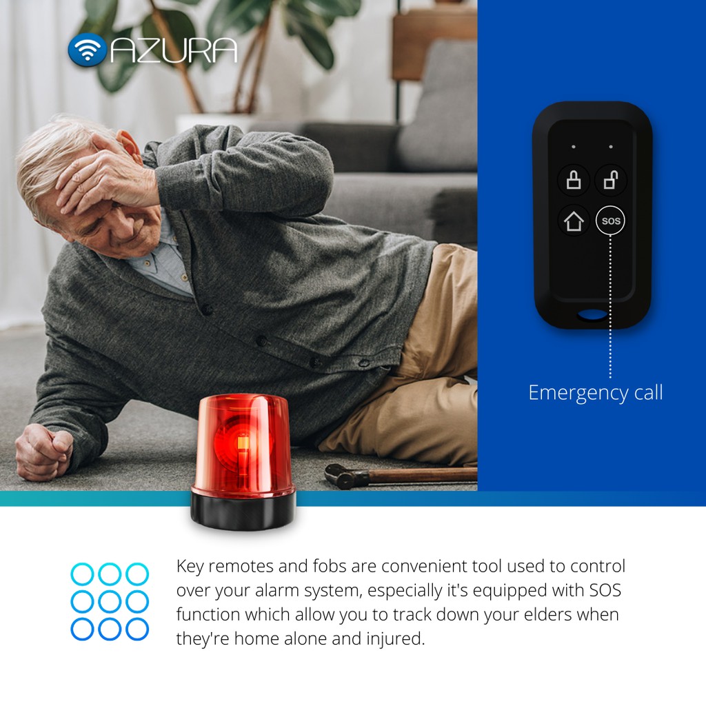 Thiết bị chống trộm gia đình - cửa hàng - văn phòng AZURA AUS-SRPRO 4G - Hàng Chính Hãng Úc