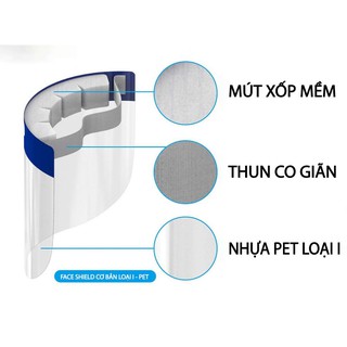 Combo Mặt nạ chống giọt bắn - Face Shield - Combo 5 - Combo 10 - Combo 20