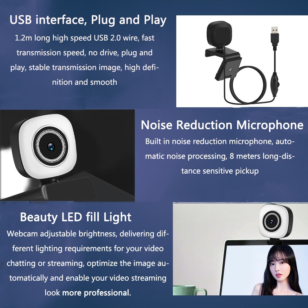 Webcam Usb 2k / 1080p Cho Máy Tính | BigBuy360 - bigbuy360.vn