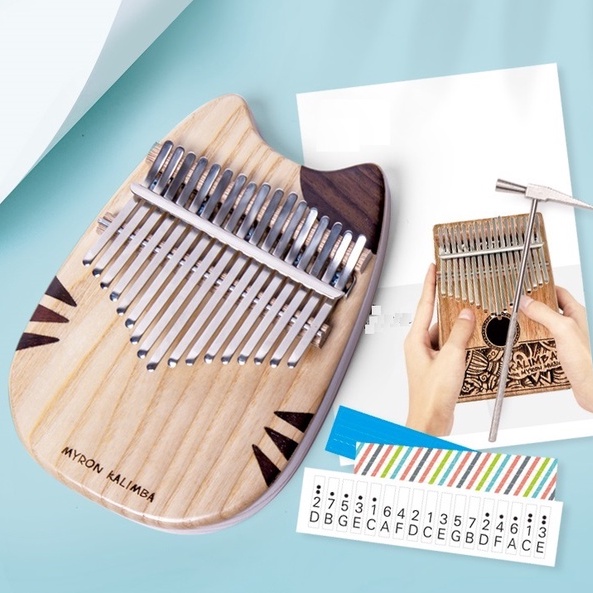 [Phiên bản giới hạn] Đàn kalimba MYRON KALIMBA Gỗ Thông Bắc Mỹ Mahogany MR00293-IM158