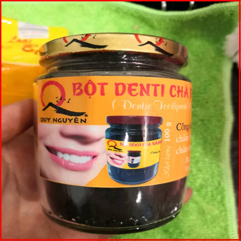 Bột Denti Chà Răng Quy Nguyên Không Chất Bảo Quản 100g - NMOFF