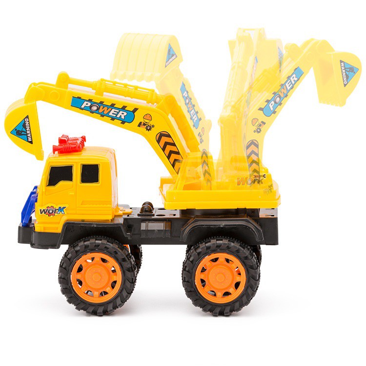 Đồ chơi xe múc xe công trường, cảnh sát, cứu hỏa cỡ đại