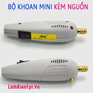 Máy khoan mini 12V Kèm Nguồn
