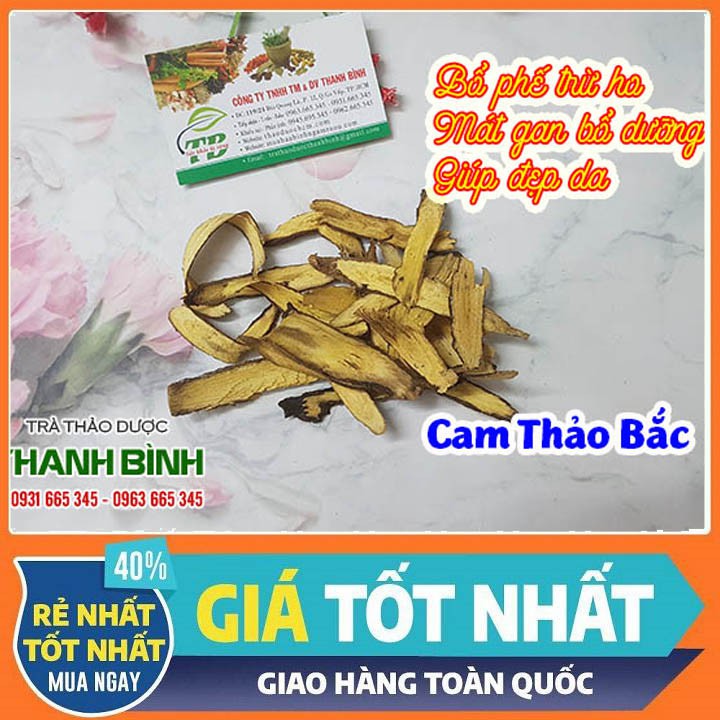 Cam Thảo Bắc 100g - Dược Liệu Đạt Chuẩn Loại 1 Sấy Khô