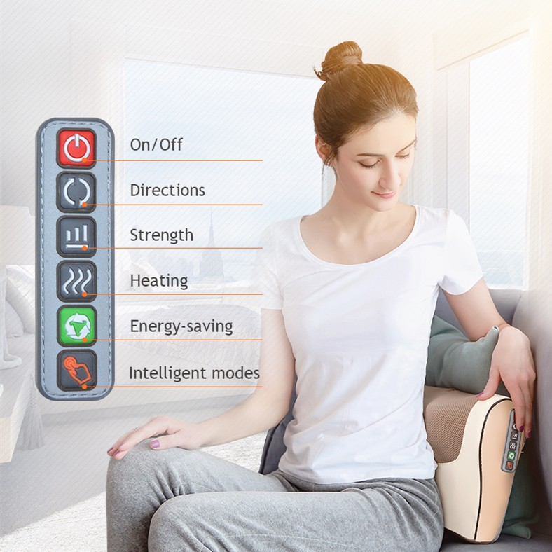 Gối Massage Sưởi Ấm Hồng Ngoại Jinkairui Quà Tặng Cho Cha Mẹ