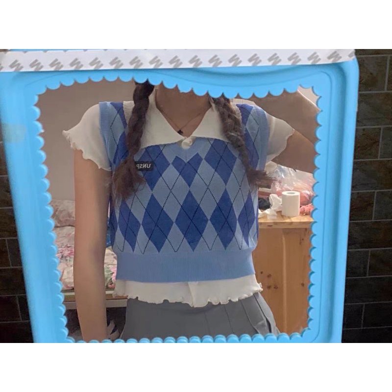 Áo Gile Form Ngắn Phong Cách Soft Girl (Có video thật shop quay) | BigBuy360 - bigbuy360.vn