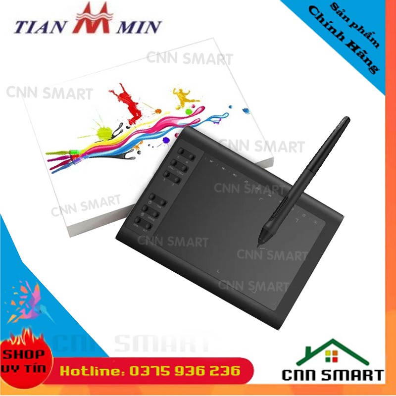 Bảng điện tử Tianmin G10 2021 Chính hãng, 8192 Cấp độ lực, độ nhạy cao, màn hình 5080lpi - Dùng cho dậy và học online
