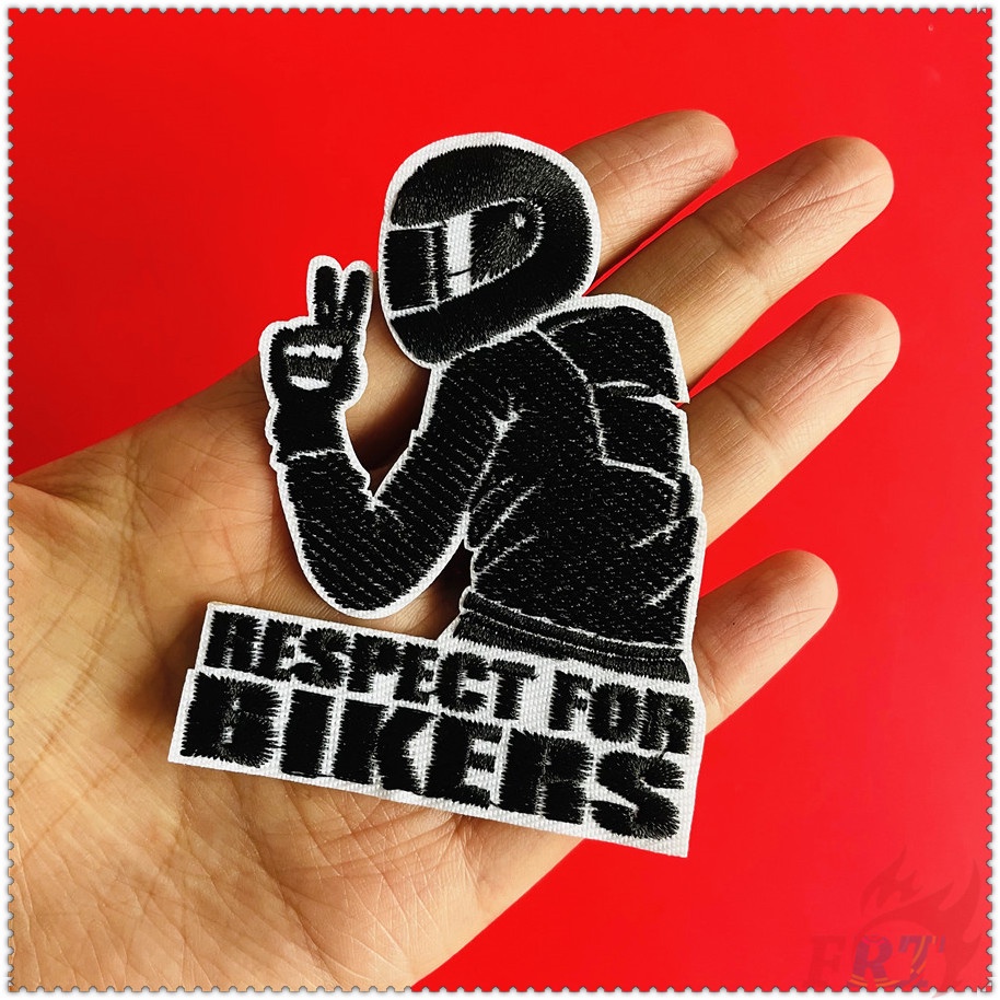 1 miếng dán ủi thêu hình xe máy DIY