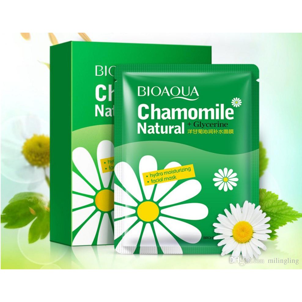 Combo 10 miếng mặt nạ Hoa Cúc Chamomile Bioaqua