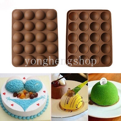 Khuôn Silicone Làm Bánh Hình Bán Cầu 3D