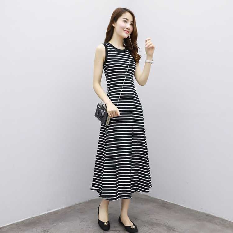 Đầm Maxi Sát Nách Kẻ Sọc Dáng Ôm Thời Trang Cho Nữ | BigBuy360 - bigbuy360.vn