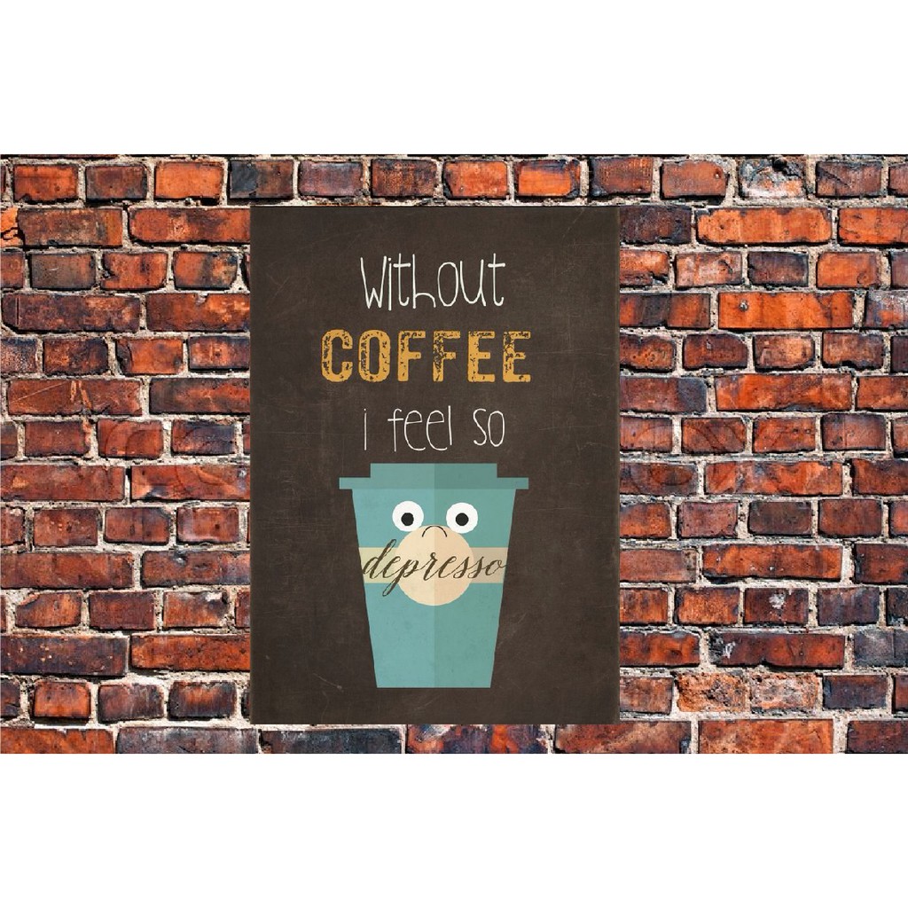 Tranh Thiếc ~A4 "Quán Coffee,Cafe" V3