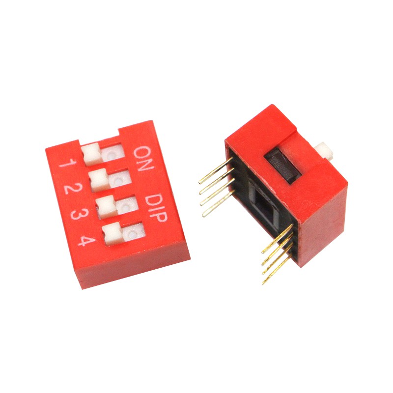 Set 10 Công Tắc Dip 4p 4 Vị Trí 2.54mm Dip