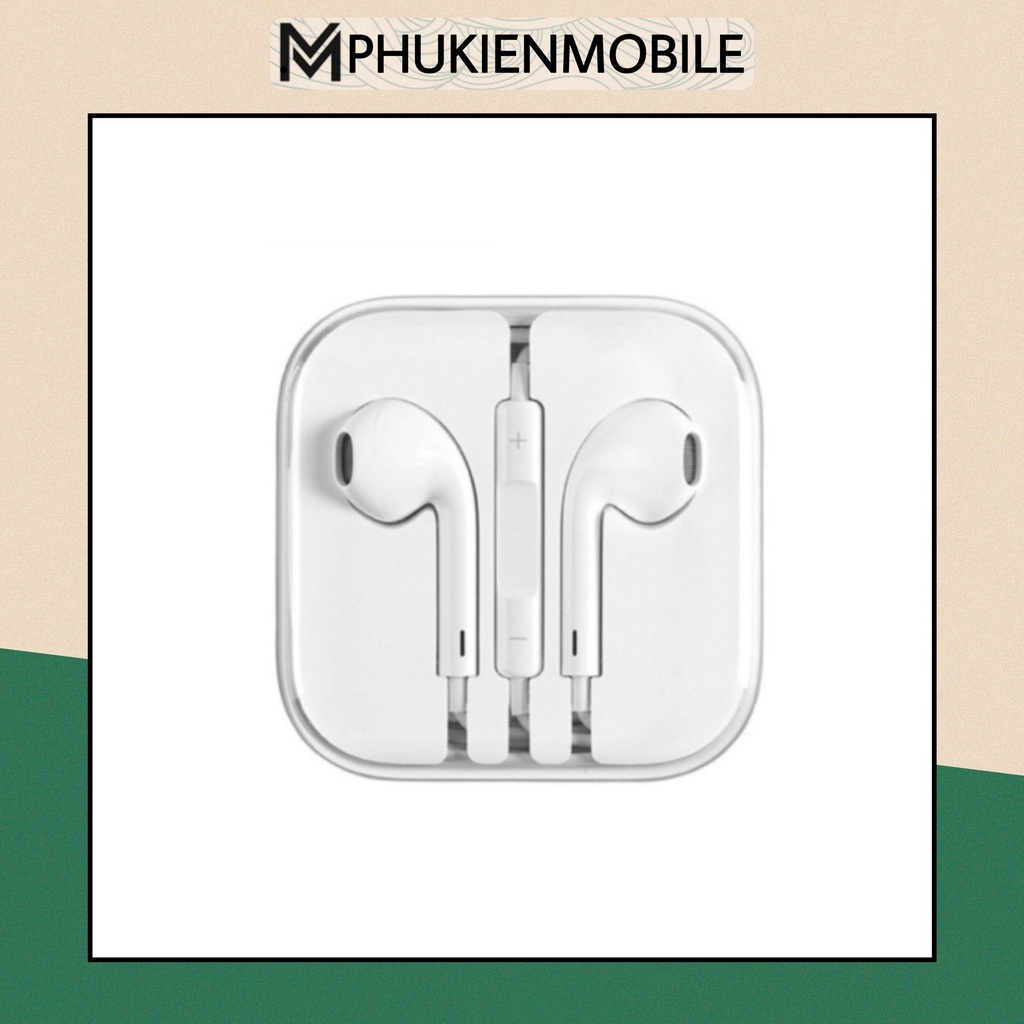 TAI NGHE JACK 3.5mm DÀNH CHO IP 5/6/6s -CÓ MIC ĐÀM THOẠI- ÂM THANH HAY