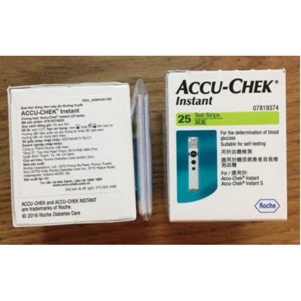 COMBO Máy đo đường huyết Accu-Chek Instant mg/dL + Hộp 50 que thử. ( Hàng Chính Hãng )