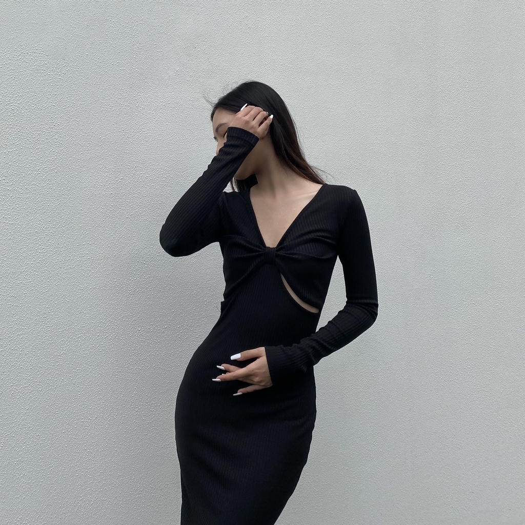 Đầm thun ôm body tay dài NARCOTICS - Katia