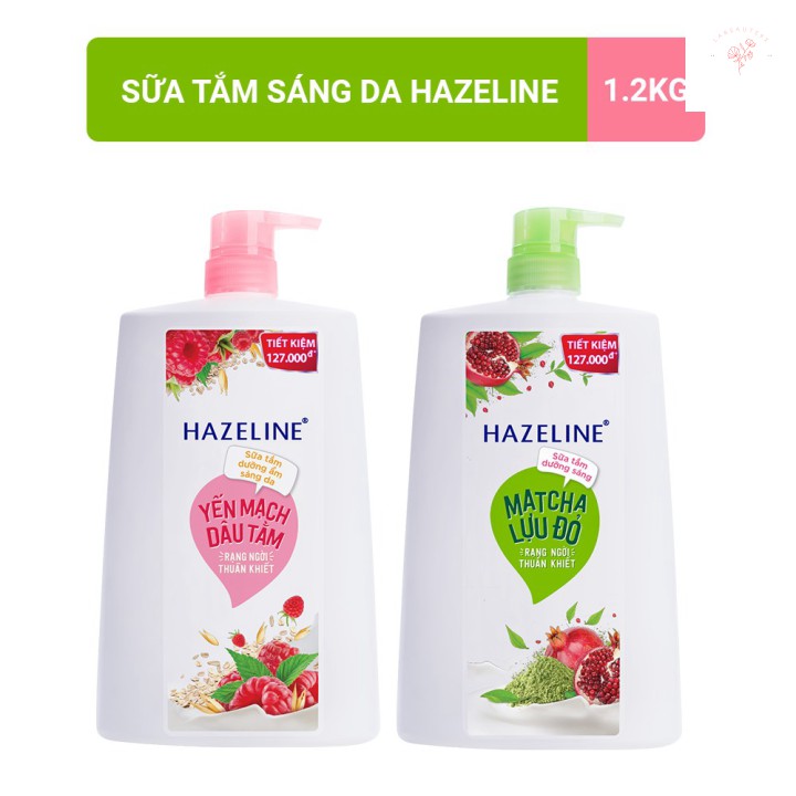 [Mã chiết khấu giảm giá sỉ mỹ phẩm chính hãng] Sữa tắm dưỡng sáng da Hazeline 1.2kg/chai