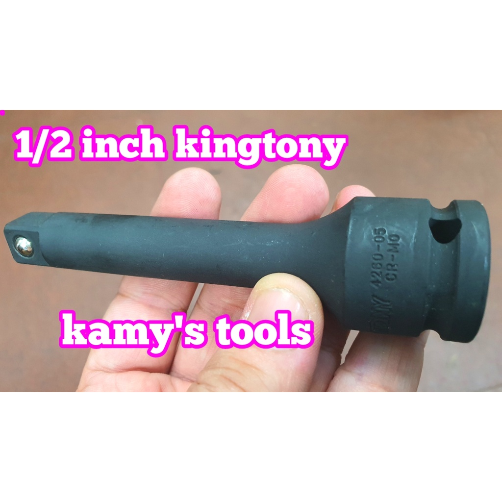 Đầu nối khúc nối đen cao cấp 1/2 inch Kingtony dài 3 inch 4 inch 5 inch 4260-03 4260-04 4260-05, cần nối