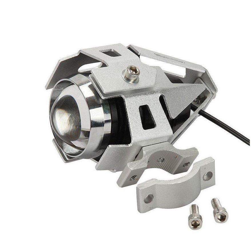 Đèn pha LED trợ sáng cho xe máy U5 Transformer, Đèn pha mô tô tản nhiệt U5 Cao Cấp