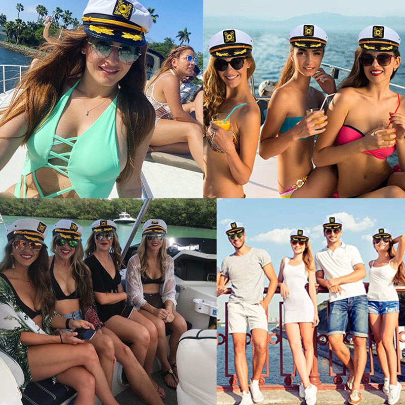 Mũ Thủy Thủ Hóa Trang Cảnh Sát Thuyền Trưởng