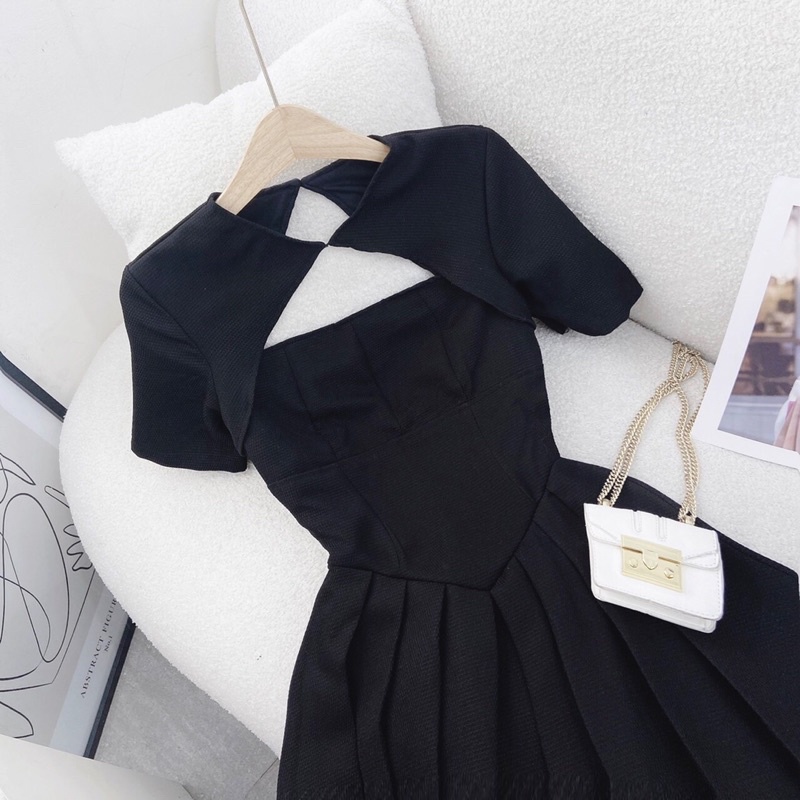 (Có Bigsize) Đầm Lendy cutout thân ngực tay con, phù hợp đi dự tiệc, sinh nhật