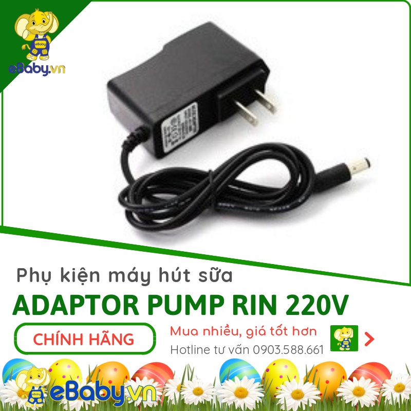 Củ sạc nguồn Medela Pump 220V mới - Hàng RIN CHÍNH HÃNG - THAY THẾ - Adaptor 9v dùng Cho Máy Hút Sữa Medela Pump các đời