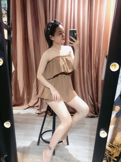 Jum voan lụa cúp ngực