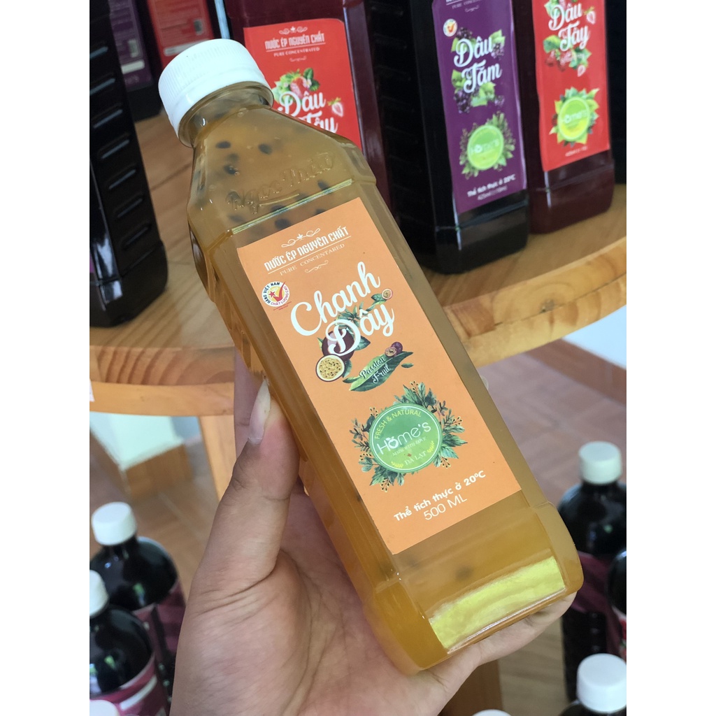 NƯỚC CỐT CHANH DÂY - CHAI PET 500ML - ĐẶC SẢN ĐÀ LẠT