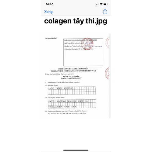 Serum chống nhăn tức thì Collagen Tây Thi - lọ 12ml - Sao Thái Dương