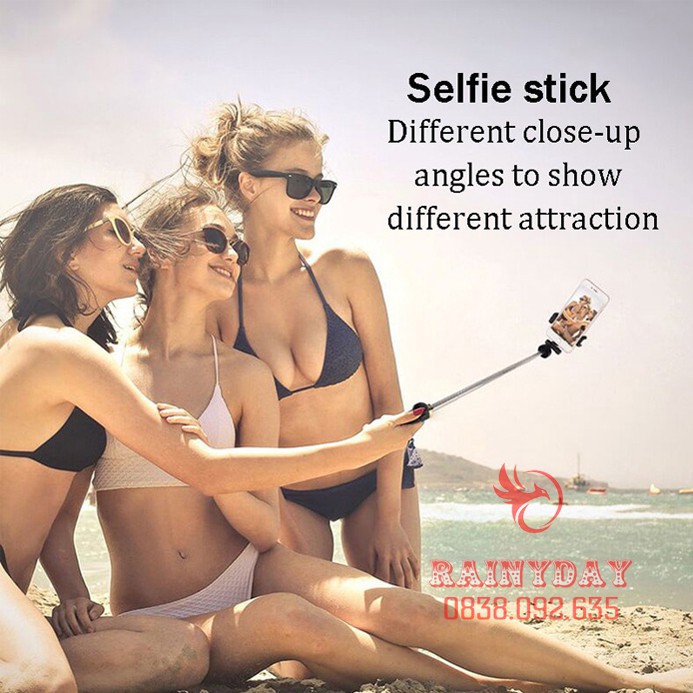 ✓❐Gậy chụp hình ảnh tự sướng selfie 3 chân kiêm tripod đa năng có bluetooth điều khiển  | BigBuy360 - bigbuy360.vn