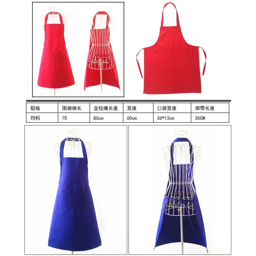Tạp Dề Nấu Ăn Bằng Polyester Pha Cotton Cho Nữ