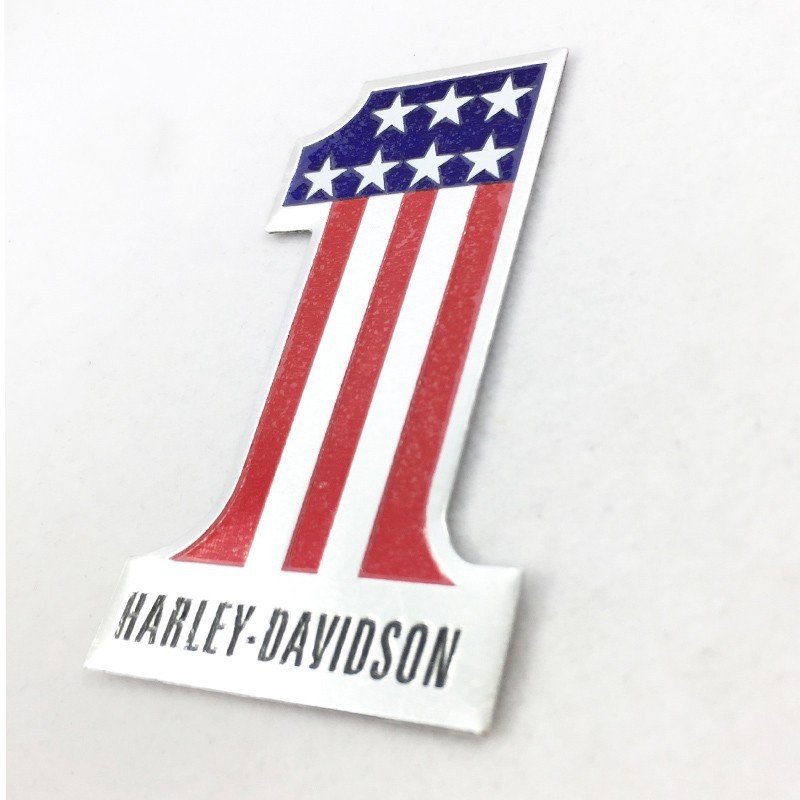 Miếng dán bằng nhôm hình cờ Mỹ độc đáo dùng trang trí xe mô tô Harley Davidson