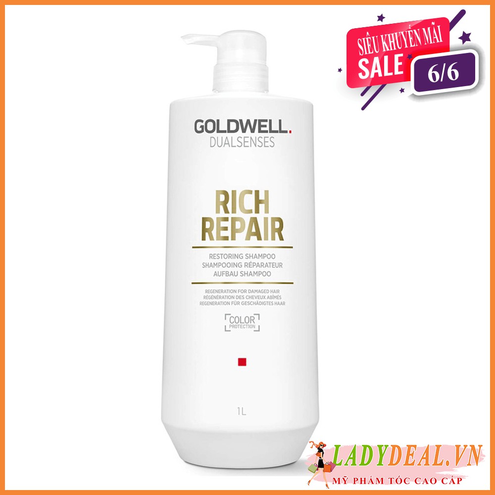 DẦU GỘI PHỤC HỒI TÓC HƯ TỔN GOLDWELL DUALSENSES RICH REPAIR [ 500ml - 1000ml ]