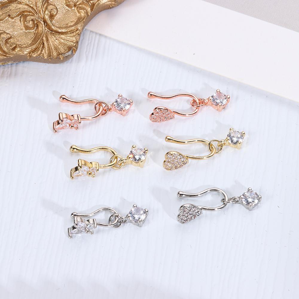 SUMU Nhẫn Mũi Giả Hình Bướm Thời Trang Cho Nam Nữ
