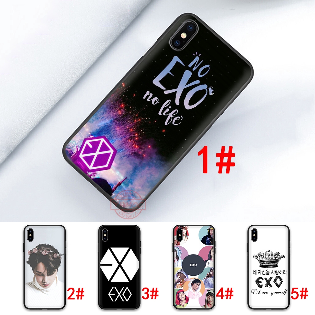 Ốp điện thoại in hình nhóm nhạc EXO cho iPhone 5/5S/SE/6/6S/6P/6SP/7/7P/8/8P/X/XS/XR/XS MAX