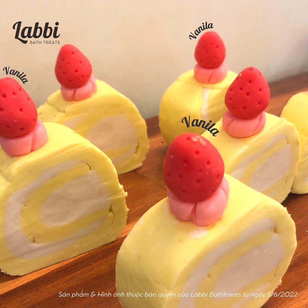 Bánh siêu tạo bọt bồn tắm VANILA CAKE [Labbi] Bubble Bar